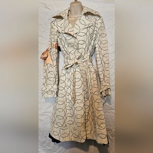 L.A.M.B. Trench Coat with Black Pattern